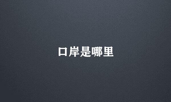 口岸是哪里
