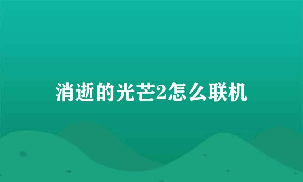 消逝的光芒2怎么联机