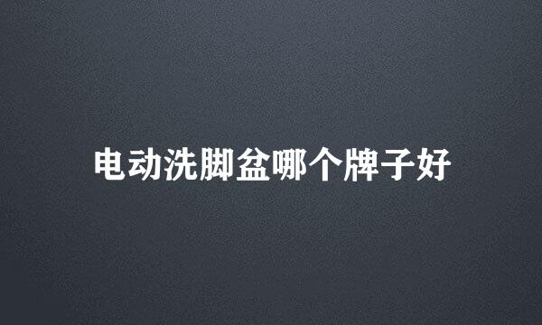 电动洗脚盆哪个牌子好