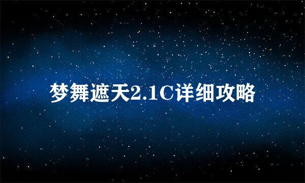 梦舞遮天2.1C详细攻略