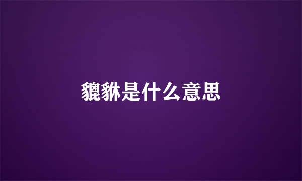 貔貅是什么意思