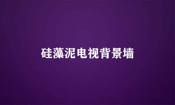 硅藻泥电视背景墙