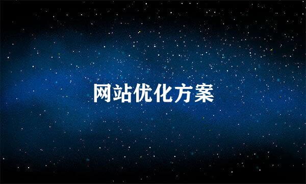网站优化方案