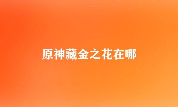 原神藏金之花在哪