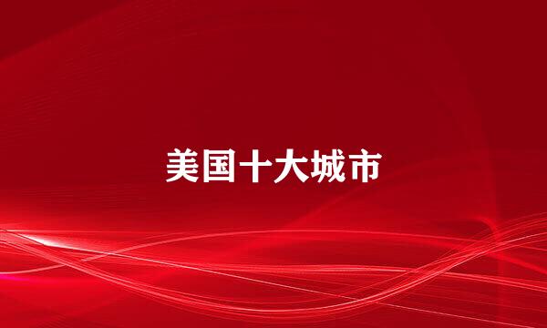 美国十大城市