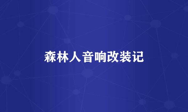 森林人音响改装记