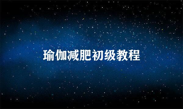 瑜伽减肥初级教程