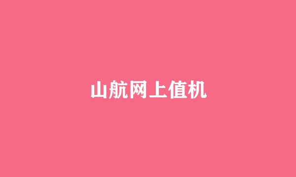 山航网上值机