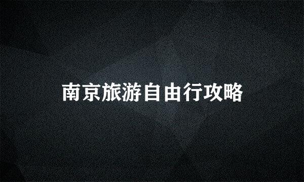 南京旅游自由行攻略