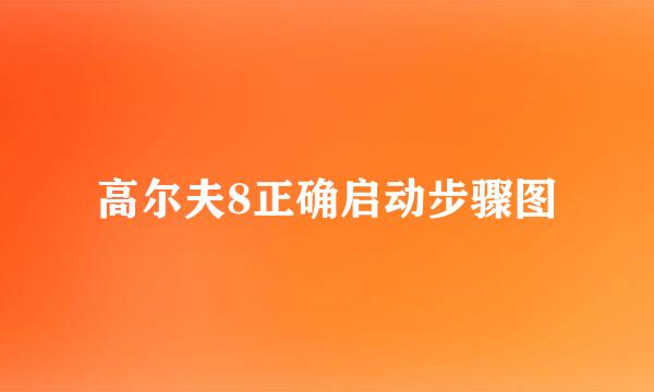 高尔夫8正确启动步骤图