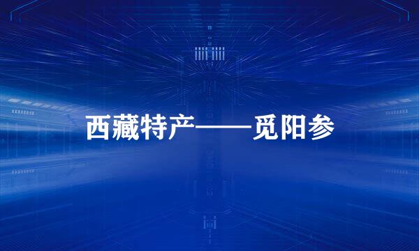 西藏特产——觅阳参
