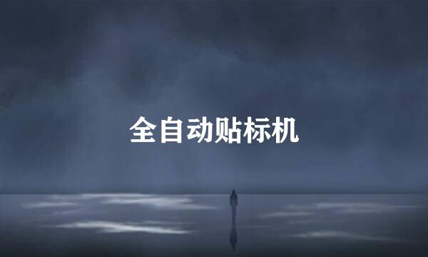 全自动贴标机