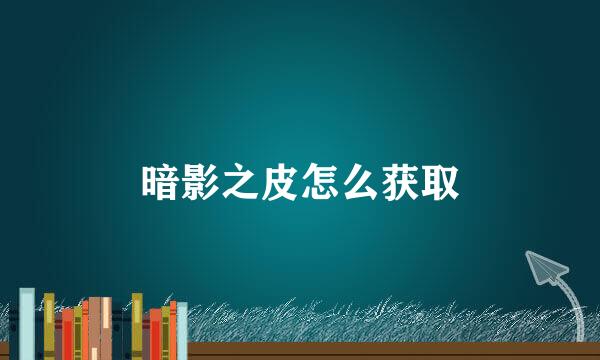 暗影之皮怎么获取
