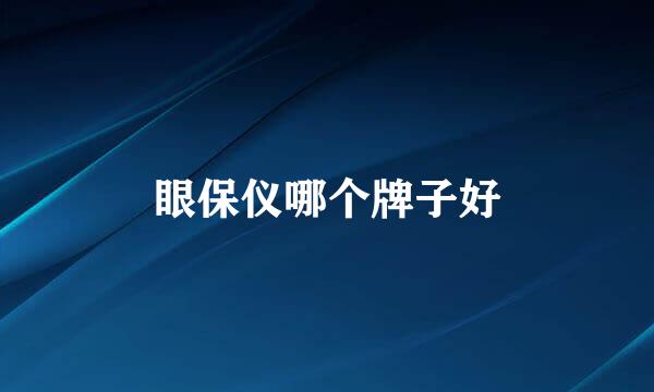 眼保仪哪个牌子好