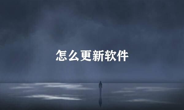怎么更新软件