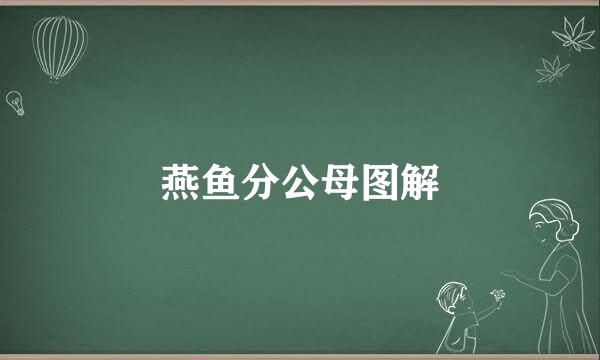 燕鱼分公母图解