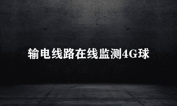 输电线路在线监测4G球