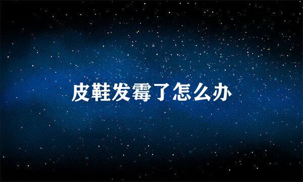 皮鞋发霉了怎么办