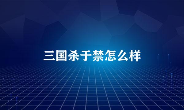 三国杀于禁怎么样