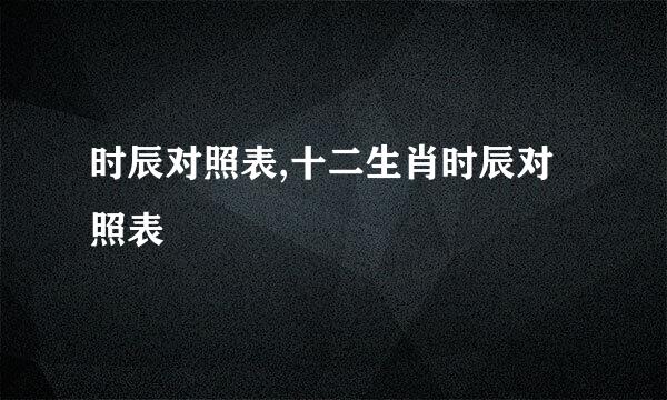 时辰对照表,十二生肖时辰对照表