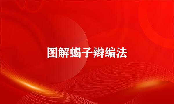 图解蝎子辫编法