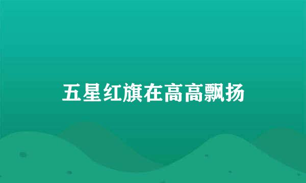 五星红旗在高高飘扬