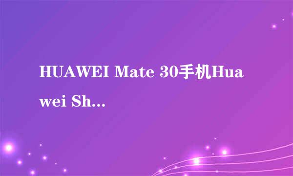 HUAWEI Mate 30手机Huawei Share功能怎么用