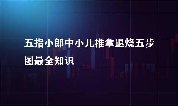 五指小郎中小儿推拿退烧五步图最全知识