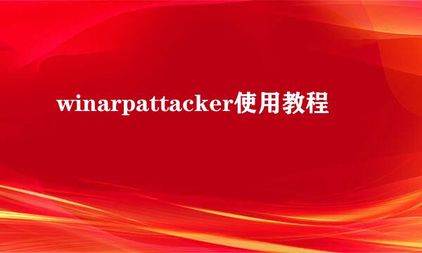 winarpattacker使用教程