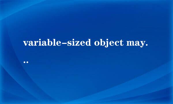 variable-sized object may not be initialized