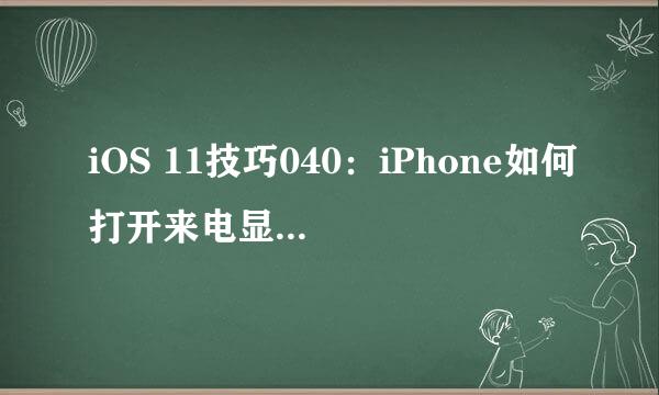 iOS 11技巧040：iPhone如何打开来电显示闪光灯