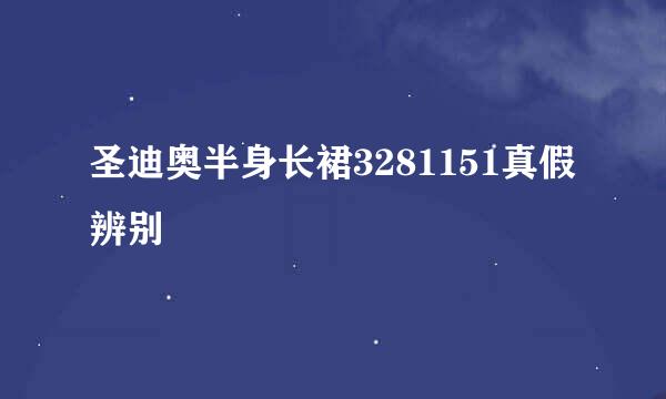 圣迪奥半身长裙3281151真假辨别