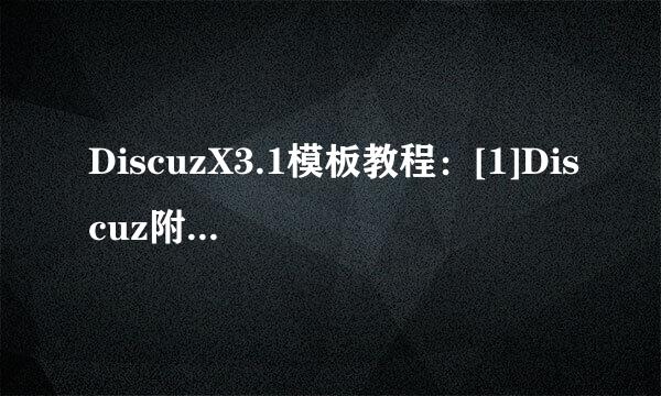 DiscuzX3.1模板教程：[1]Discuz附件下载美化