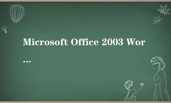 Microsoft Office 2003 Word如何无限制放大字体