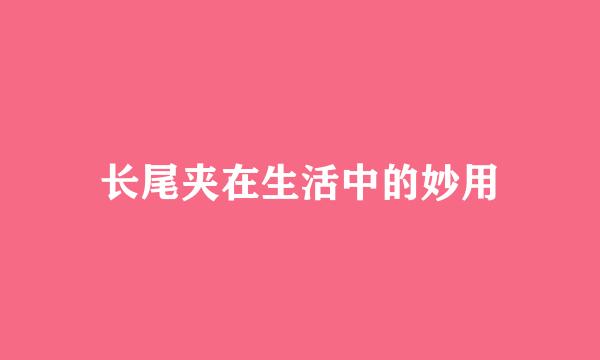长尾夹在生活中的妙用