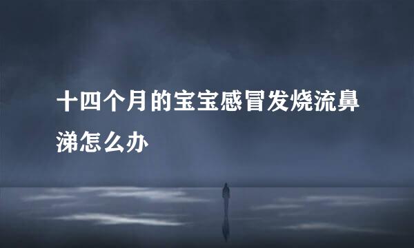 十四个月的宝宝感冒发烧流鼻涕怎么办