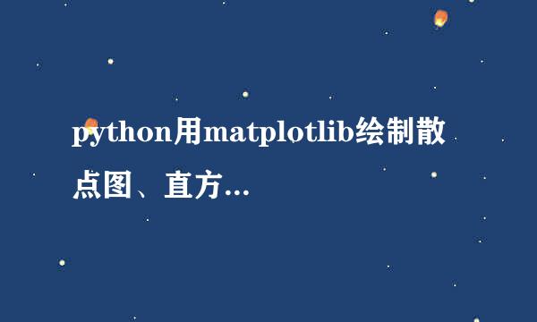 python用matplotlib绘制散点图、直方图、箱形图