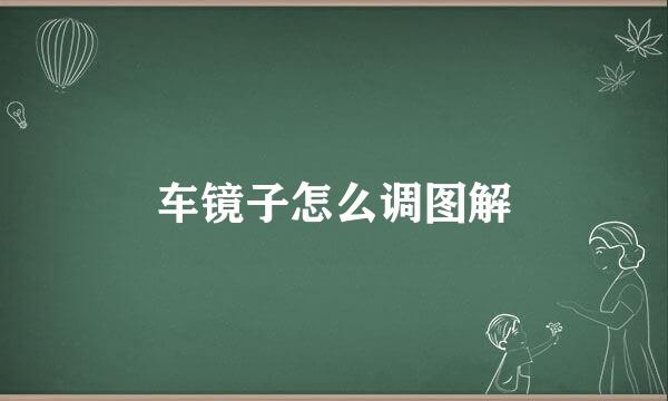 车镜子怎么调图解