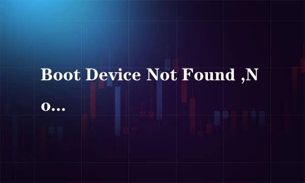 Boot Device Not Found ,No Boot Device Found