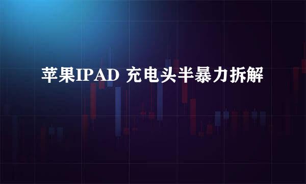 苹果IPAD 充电头半暴力拆解