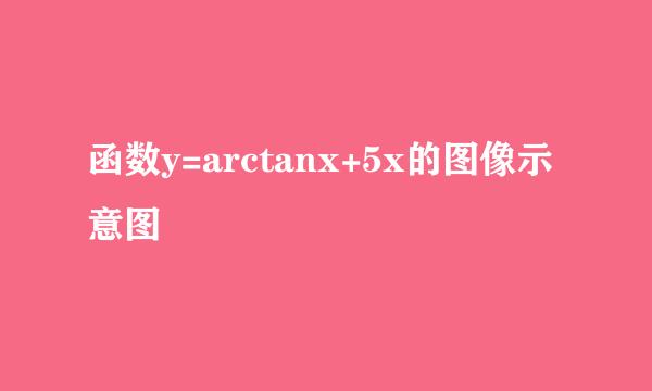 函数y=arctanx+5x的图像示意图