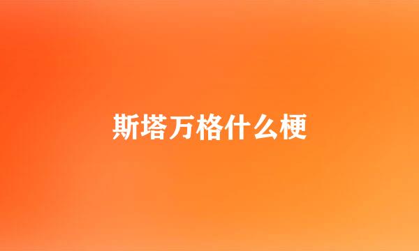 斯塔万格什么梗