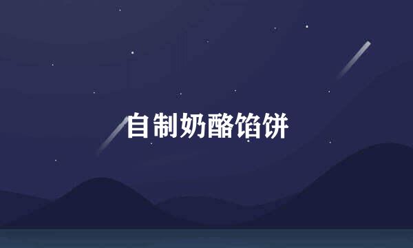 自制奶酪馅饼