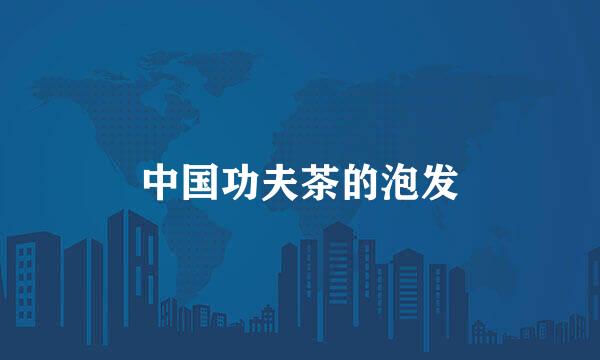 中国功夫茶的泡发