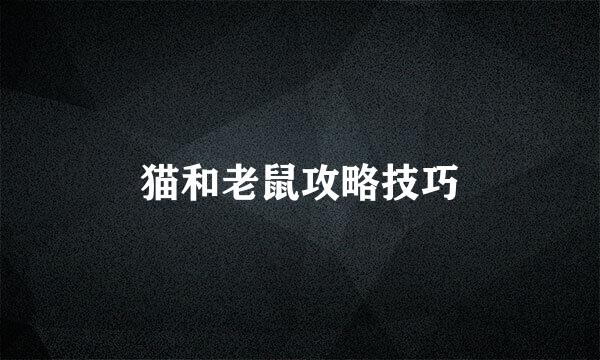 猫和老鼠攻略技巧