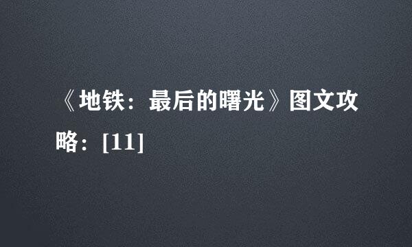 《地铁：最后的曙光》图文攻略：[11]