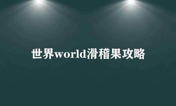 世界world滑稽果攻略