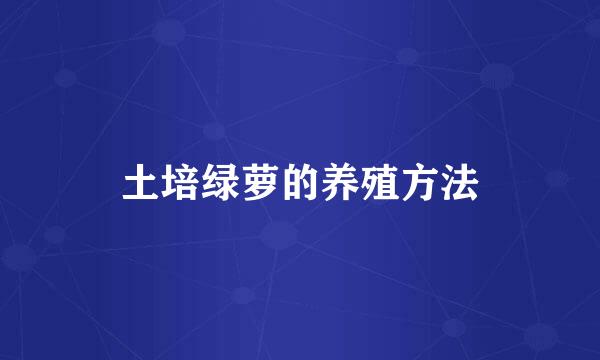 土培绿萝的养殖方法