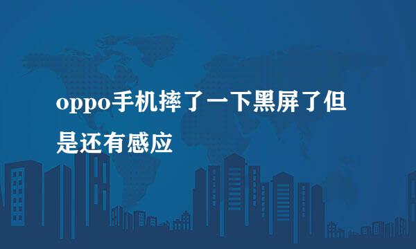 oppo手机摔了一下黑屏了但是还有感应
