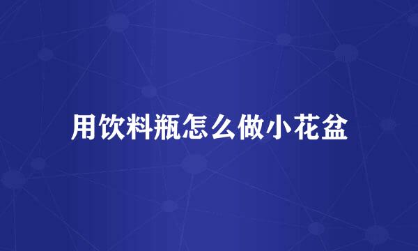 用饮料瓶怎么做小花盆
